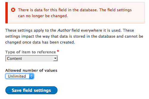 Change field number of values